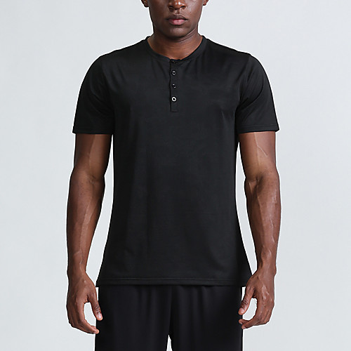 

Men's Tee / T-shirt Pure Color Crew Neck Solid Color Sport Athleisure T Shirt Top Short Sleeves Breathable Moisture Wicking Soft Comfortable Everyday Use Casual Daily Outdoor Exercising