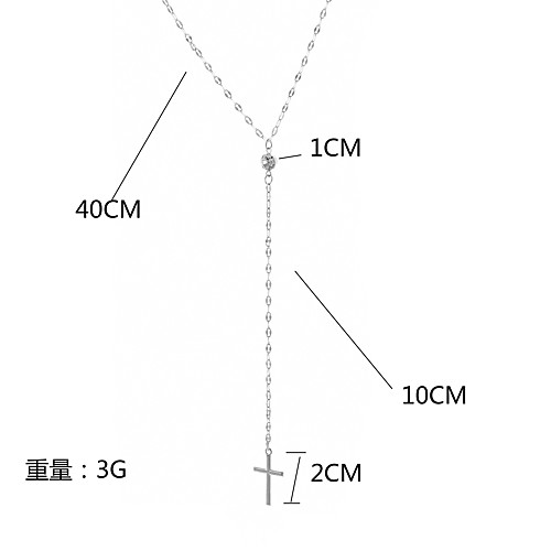 

retro cross pendant clavicle necklace exaggerated item decoration