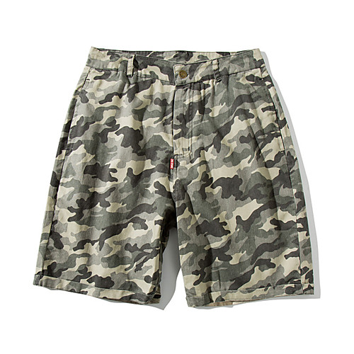 

Men's Hiking Shorts Hiking Cargo Shorts Ventilation Wearproof Soft Summer Camo / Camouflage Cotton for Camouflage M L XL XXL