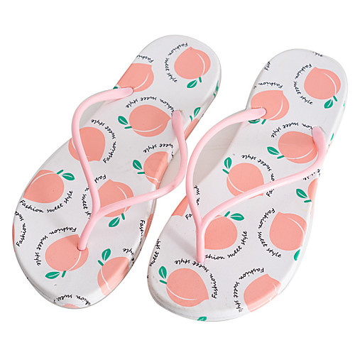 

2020 Explosive Fruit Slippers Women Cartoon Pattern Non-Slip Flip Flops Summer Fresh Beach Women Flip Flops Wholesale