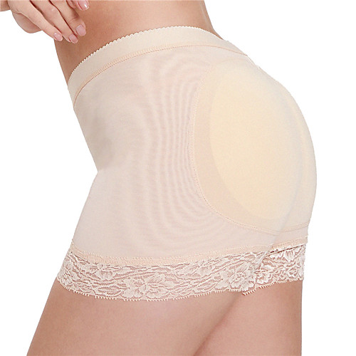 

Mid-waist Breathable Buttocks Pants Boxer Lace Buttocks Buttocks Panties Women's Fake Butt Shaping Pants