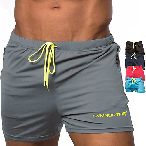 

Men's Running Shorts Sports & Outdoor Bottoms with Phone Pocket Drawstring Zipper Pocket Gym Workout Running Walking Jogging Training Quick Dry Breathable Soft Sport Solid Colored Black Red Blue Navy