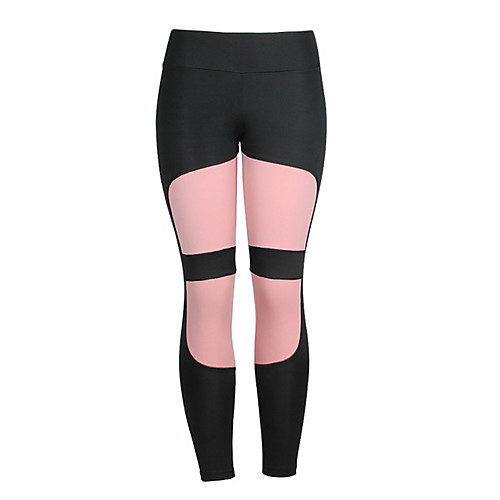 

Activewear Pants Printing Solid Women's Training Running Natural Polyester