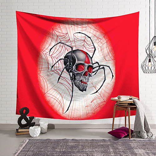 

Wall Tapestry Art Decor Blanket Curtain Hanging Home Bedroom Living Room Decoration Polyester Skull