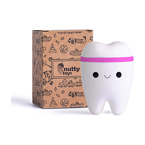 

Slow Rising Jumbo Squishy Tooth Soft Scented Kawaii Stress Relief for Boys Girls Adults Birthday Present for Kids Adults