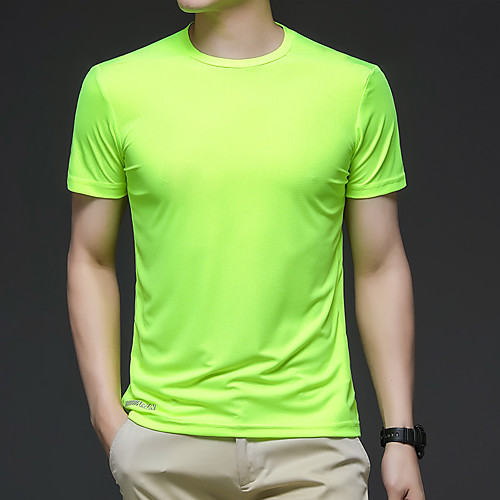 

Men's Hiking Tee shirt Tee Tshirt Outdoor Breathable Quick Dry Elastane White Black Grey