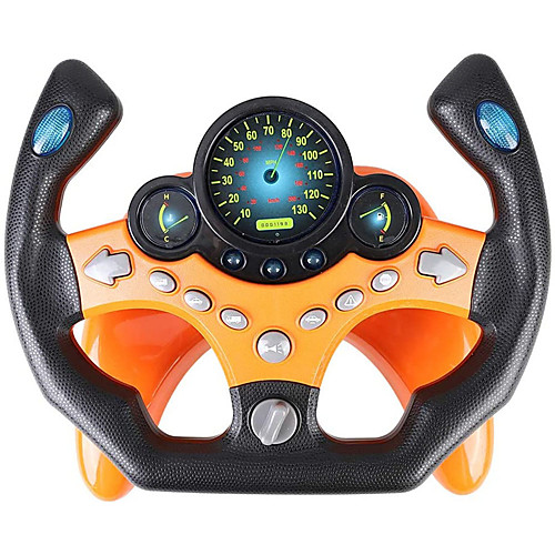 

Steering Wheel Toy Driving Controller Portable Driving Copilot Toy Educational Sounding Toy Gift Driving Wheel with Music for Kids