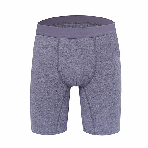 

Men's 1 Piece Basic Boxers Underwear / Briefs Underwear Mid Waist Black Light gray Navy Blue L XL XXL