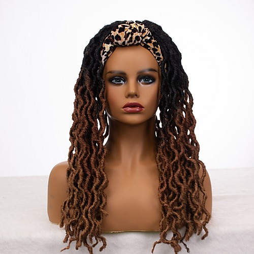 

new foreign trade headband, european and american cross-border fashion twisted long curly hair, chemical fiber headgear