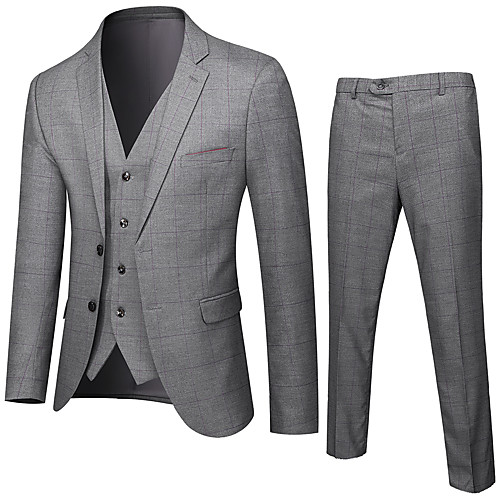 

Tuxedos Standard Fit Notch Single Breasted One-button Polyester