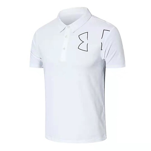 

Men's T shirt Hiking Tee shirt Hiking Polo Shirt Short Sleeve Tee Tshirt Top Outdoor Lightweight Breathable Quick Dry Sweat wicking Autumn / Fall Spring White Black Blue Hunting Fishing Climbing