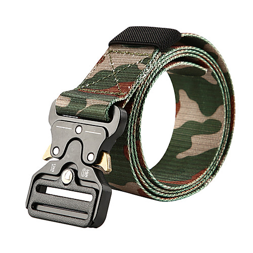 

Belt Men's Military Tactical Belt Wearable Breathable Protective for Camo Canvas Fall Spring Summer