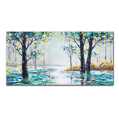 

Mintura&reg Large Size Hand Painted Trees Landscape Oil Painting On Canvas Modern Abstract Art Wall Picture For Home Decoration (Rolled Canvas without Frame)