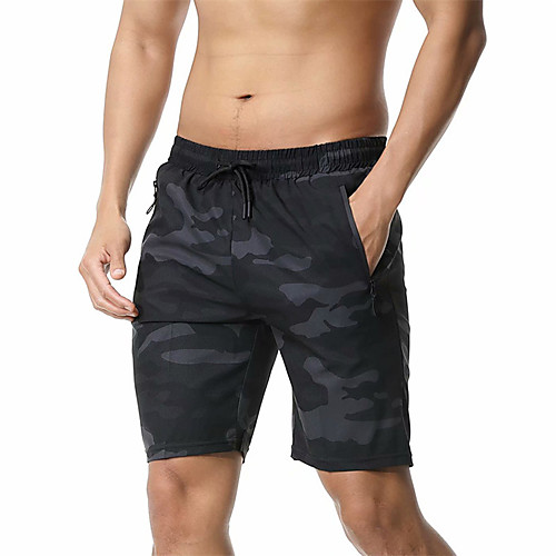 

Men's Casual / Sporty Athleisure Breathable Sports Daily Beach Chinos Shorts Pants Camouflage Short Drawstring Elastic Waist Camouflage Red Camouflage Blue Camouflage Black Camouflage Lake Blue