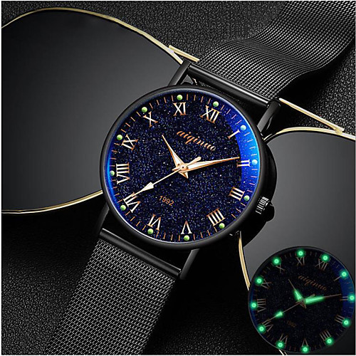 

Men's Dress Watch Analog Quartz Roman Numeral Casual Noctilucent / One Year