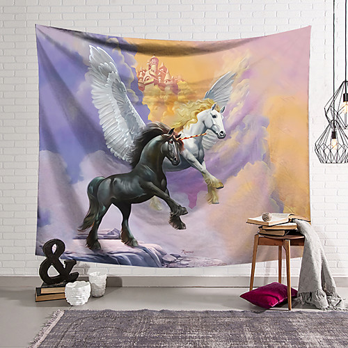 

Wall Tapestry Art Decor Blanket Curtain Hanging Home Bedroom Living Room Decoration Polyester Unicorn