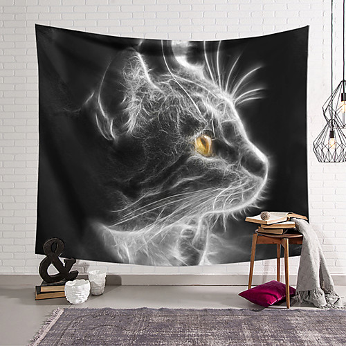 

Wall Tapestry Art Decor Blanket Curtain Hanging Home Bedroom Living Room Decoration Polyester Cat