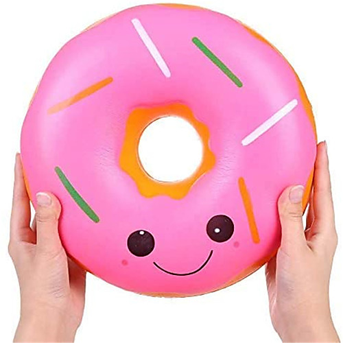 

9.8 Inches Squishies Jumbo Donut Kawaii Scented Soft Slow Rising Doughnut Squishies Stress Relief Kids Toy Gift Collection Decorative Props