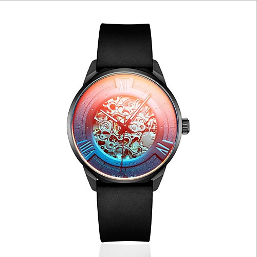 

DOM Men's Mechanical Watch Analog Automatic self-winding Stylish Altimeter Noctilucent / Rubber / Titanium Alloy