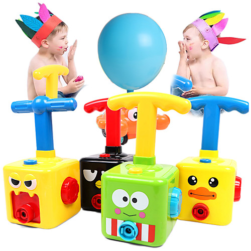 

Power Balloon Launch Tower Toy Puzzle Fun Education Inertia Air Power Balloon Car Science Experimen Toy for Children Gift