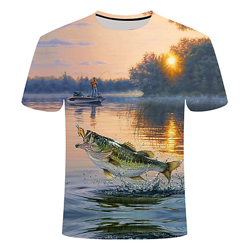 

Women's Men's Fishing Shirt Lightweight Breathable Quick Dry Top Sports & Outdoor Athleisure Fishing / Short Sleeves / Stretchy