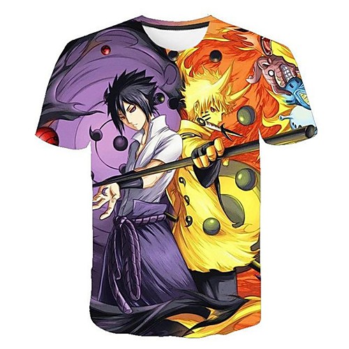 

Inspired by Naruto Naruto Uzumaki Cosplay Costume T-shirt Terylene 3D Printing T-shirt For Women's / Men's