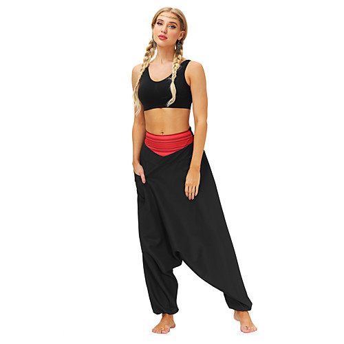 

Women's Men's Yoga Pants Harem Pocket Bloomers Bottoms Quick Dry Breathable Black Yoga Fitness Gym Workout Sports Activewear / Casual / Athleisure