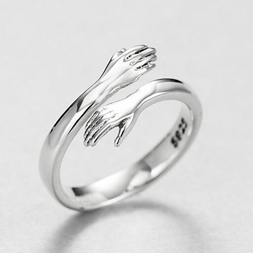 

Open Cuff Ring Silver Alloy Stylish Simple 1pc Adjustable / Women's