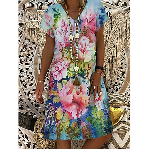 

independent station new women's v-neck print dress