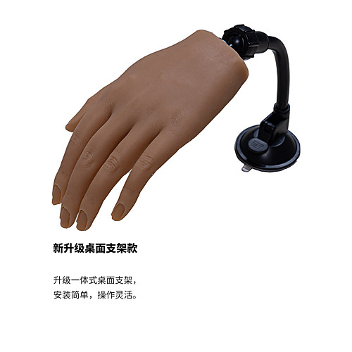 

silicone manicure practice hand model with joints can be bent, matching nail piece practice prosthetic hand model silicone