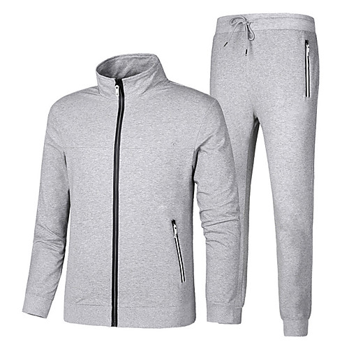 

Men's Hiking Jacket with Pants 2 Piece Full Zip Tracksuit Sweatsuit Jogging Suit Street Casual Long Sleeve Winter Thermal Warm Breathable Soft Fitness Running Active Training Jogging Sportswear