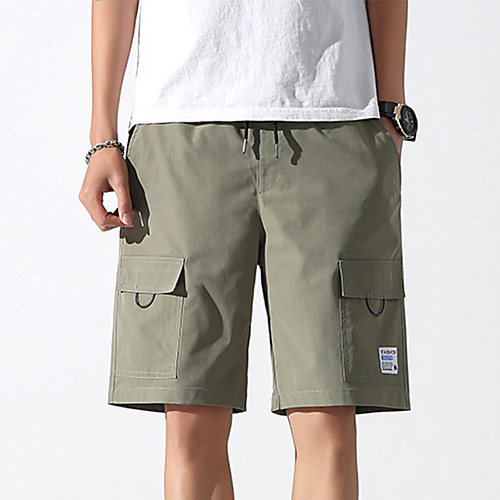 

Men's Jogger Shorts Drawstring Multiple Pockets Solid Color Sport Athleisure Shorts Bottoms Breathable Moisture Wicking Soft Comfortable Everyday Use Casual Daily Outdoor Exercising