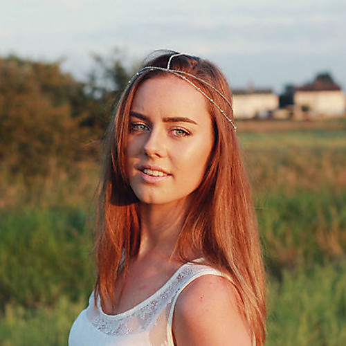 

Classic Retro Alloy Headpiece with Chain 1 Piece Special Occasion / Party / Evening Headpiece