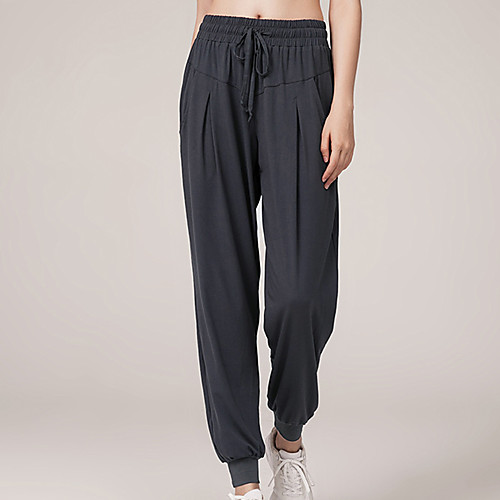 

Women's Joggers Jogger Pants Athletic Bottoms Drawstring Pocket Cotton Fitness Gym Workout Running Training Exercise Breathable Soft Sweat wicking Normal Sport Solid Colored Black Purple Blushing