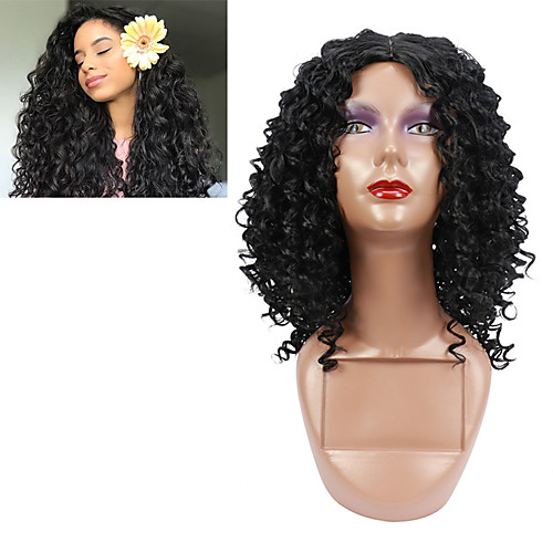 

Short Hair Afro Kinky Curly Wigs For Black Women African Synthetic Ombre Glueless Cosplay Wigs High Temperature Wig Free Cap