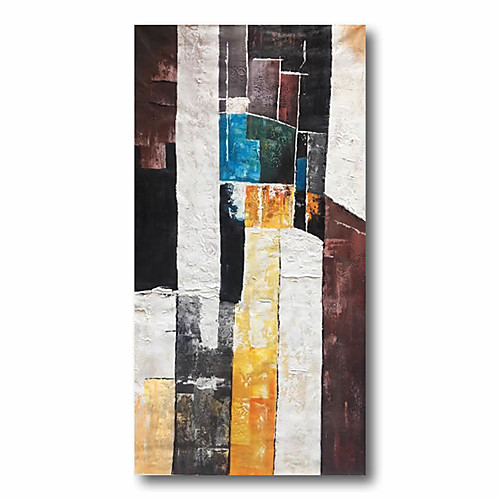 

Stretched Oil Painting Hand Painted Canvas Abstract Comtemporary Modern High Quality Art Deco Wall Ready to Hang