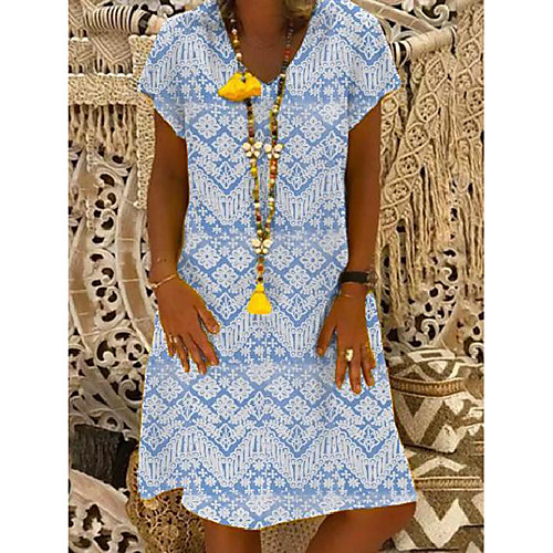 

2020wish amazon european and american women's new large size loose v-neck women's short-sleeved dress