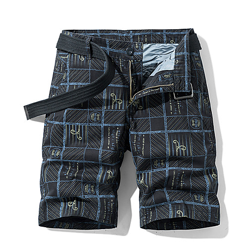 

Men's Hiking Shorts Outdoor Regular Fit Breathable Soft Comfortable Cotton Shorts Black Army Green Blue Grey Khaki Fishing Beach Camping / Hiking / Caving 30 36 38 32 34