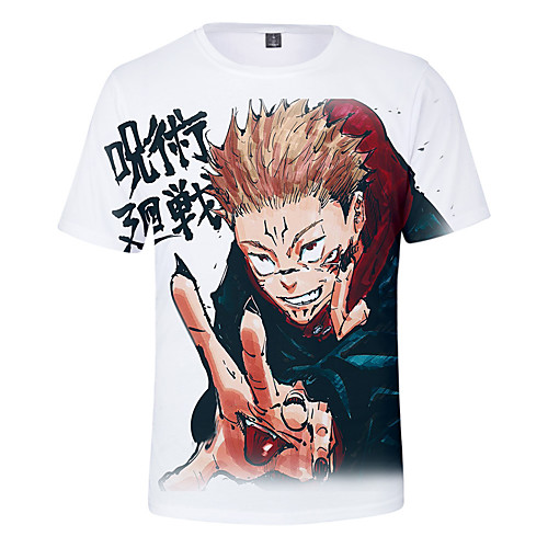 

Inspired by Jujutsu Kaisen Yuji Itadori Cosplay Costume T-shirt Terylene 3D Printing T-shirt For Women's / Men's