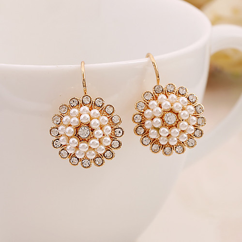 

Women's Drop Earrings Stylish Sweet Imitation Pearl Earrings Jewelry Gold For Date Festival 1 Pair
