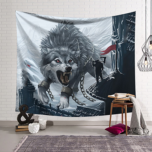 

Wall Tapestry Art Decor Blanket Curtain Hanging Home Bedroom Living Room Decoration Polyester Wolf