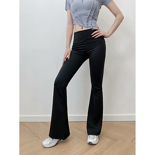 

Women's Fashion Novelty Comfort Daily Work Pants Pants Plain Full Length Elastic Waist Black
