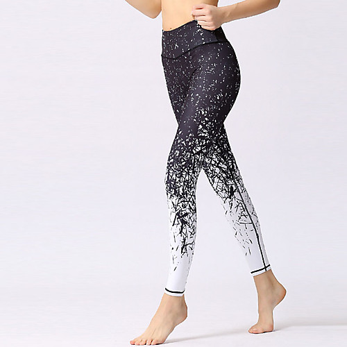 

Women's High Waist Yoga Pants Cropped Leggings Tummy Control Butt Lift Breathable White / Black Bule / Black Black / Rose Red Yoga Fitness Gym Workout Sports Activewear High Elasticity Skinny