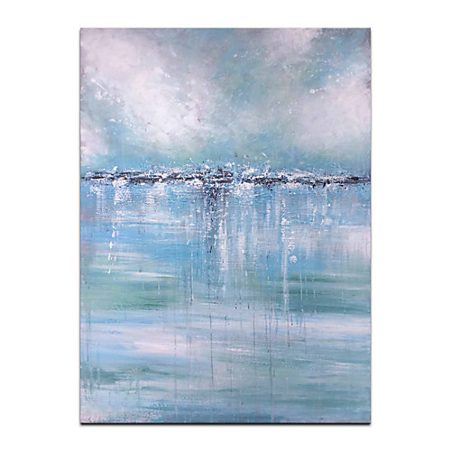 

Oil Painting Hand Painted Vertical Abstract Landscape Modern Rolled Canvas (No Frame)
