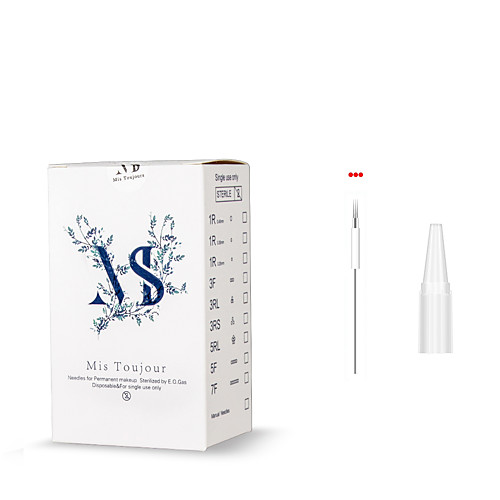 

50pcs 3F Permanent Makeup Needles And Tips For Microblading Machine Pen Forever Beauty Tattoo Accessories