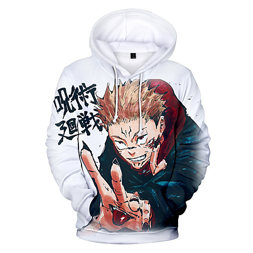 

Inspired by Jujutsu Kaisen Yuji Itadori Cosplay Costume Hoodie Terylene 3D Printing Hoodie For Women's / Men's