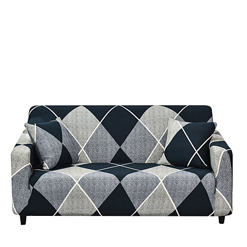 

Sofa Cover The Geometric Print Dustproof Stretch Slipcovers Stretch Super Soft Fabric Couch Cover Fit for 1to 4 Cushion Couch and L Shape Sofa (You will Get 1 Throw Pillow Case as free Gift)