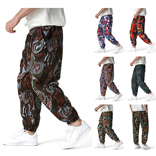 

Men's Chino Casual Chinos Pants Pattern Full Length Blue Purple Red Camel Green