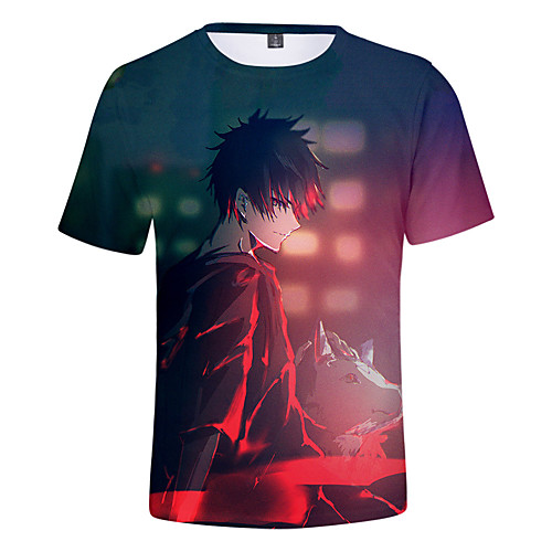 

Inspired by Jujutsu Kaisen Cosplay Cosplay Costume T-shirt Terylene 3D Printing T-shirt For Women's / Men's