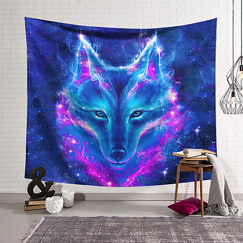 

Wall Tapestry Art Decor Blanket Curtain Hanging Home Bedroom Living Room Decoration Polyester Wolf